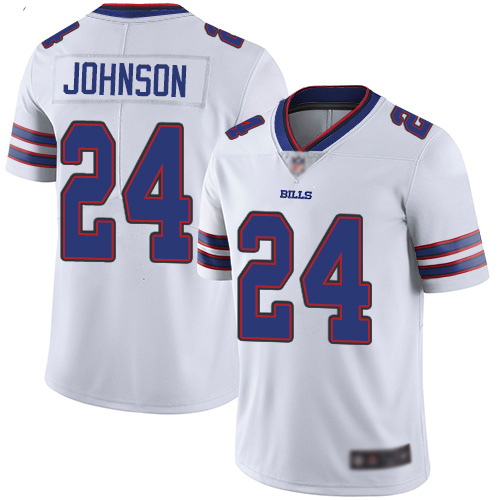 Men Buffalo Bills 24 Taron Johnson White Vapor Untouchable Limited Player NFL Jersey